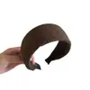 Diadema de esponja con estampado de leopardo Maillard para otoño e invierno, diadema retro de ala ancha de caña alta, versátil para el uso diario, pinza para el pelo, accesorio para el cabello