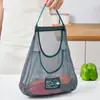 Saco de Rede para Armazenamento de Vegetais de Cozinha Doméstico Multiuso Criativo Saco de Frutas para Pendurar na Parede Saco Pendurável para Armazenamento de Cebola e Alho
