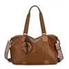Bolsa casual simples de grande capacidade retrô 2026 outono nova moda texturizada simples para trabalho ombro transversal