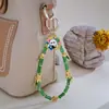 Encantador Colgante para Teléfono Estilo Panda con Elementos Chinos, Creativa Cadena de Cuentas de Bambú, Colgante Corto Antiperdida para Teléfono