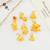 Esperando fuerte retención de color oro vietnamita DIY accesorios de elefantito oso pez dorado accesorios de ciervo collar pulsera colgante