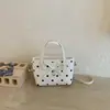 Bolso de Lunares de Comercio Exterior de Moda y Popular para Mujer, Nuevo Bolso Cruzado Versátil de Moda 2026, Bolso de Mano, Bolso Cubo, Bolso Tote Pequeño