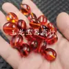 Ámbar imitación sangre, plano, cuentas sueltas, ámbar imitación sabor tabaco, cuentas con forma, pulsera DIY, collar y accesorios para joyería
