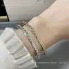 Pulseira Coco Padrão Diamante, Banho Grosso Dourado V com Ouro 18K, Fashion e Luxuosa, Sensação de Alto Padrão, Estilo Feminino, Venda Direta da Fábrica de Origem, Dropshipping