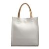 Bolso Sencillo 2025 Primavera Tendencia Nuevo Moda Bolso de Mujer Elegante de un Solo Hombro Casual Color Sólido Bolso Tote