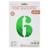 Globos de Número de 32 pulgadas Empaquetados Individualmente en OPP Decoración de Atmósfera Festiva para Fiesta de Primer Cumpleaños Letrero de Número Inflable