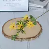 Flores Artificiais de Camomila, Margaridas, Flores Frescas e Simples para Decoração de Casa, Crisântemos, Arranjos de Casamento Estilo Floresta, Adereços de Fotografia
