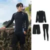 Traje de mergulho coreano com zíper Calças de manga comprida Roupa de natação à prova de sol de secagem rápida Casal Homens e Mulheres Água-viva Terno de mergulho