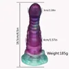 Dildo de Animales Simulados con Forma Especial, Pene Alienígena, Juguetes Sexuales Masculinos y Femeninos, Tapón Anal Manual de Silicona Suave