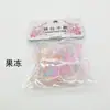 Sj926 Estilo coreano forte puxão contínuo descartável elástico infantil elástico de cabelo elástico colorido banca de Yiwu 2 yuan atacado