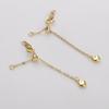 Cadena de extensión para collar y pulsera con cierre de hebilla de langosta de oro de 14/18 quilates que conserva el color, accesorios de joyería hechos a mano.