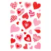 Decoraciones de regalo de corazón de Cupido para el Día de San Valentín para niñas, pegatinas electrostáticas para puertas y ventanas de vidrio, ambiente floral