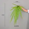Folhas de Samambaia Artificial Samambaia Persa Folhas de Samambaia de Madeira de Ferro Decoração de Casa Interna Plantas Verdes Parede de Plantas Shopping Center Arranjo de Flores Paisagismo Grama de Samambaia