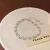 Moda Novo Estilo Chinês Prata Quebrada Pérola Contas Pulseira de Casal Verão Novo Luxo Leve Versátil Bola de Diamante Pulseira de Estudante