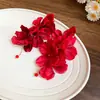 Pendientes de Borla con Flor de Tela de Aguja de Plata Pendientes Dulces Delicados Estilo Vacaciones de Verano Pendientes Elegantes Sentido del Diseño Nicho