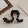 11cm Calidad Alto Brillo Color Carey Leopardo Acrílico Pinza Grande Elegante Francés Pinza Tiburón Pinza para el Cabello para Mujeres