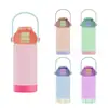 Taza de Agua Aislada de Acero Inoxidable 304 con Tapa Doble para Dos Bebidas Tapa de Olla para Niños 12oz Manguera para Líquido Venta Caliente Transfronteriza