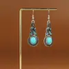 Pendientes de Pavo Real para Minorías Étnicas, Regalos Retro de Plata Miao Estilo Étnico, Accesorios de Pendientes Vintage de Imitación Plata