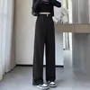 Pantalones Casuales Personalizados de Tallas Grandes, Pantalones Banana Estrechos para Mujer, Primavera y Otoño, Cintura Alta, Deportivos, Pierna Ancha Suelta, Largo hasta el Suelo