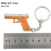 Pingente Mini 1911 Liga GLOCK Modelo P92 G17 Chaveiro Revólver Sand Eagle 5cm