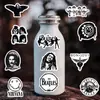 105 adesivos de grafite 2ROCK de logos de bandas de rock clássico. Adesivos à prova d'água DIY para celulares e guitarras, transfronteiriços