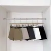 Shorts casuais cinza de cintura alta com corte justo para mulheres 2026 Outono Novo Estilo Coreano Versátil Calças Wide-leg Bootcut