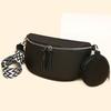 Bolso de Mujer de Cuero Genuino Transfronterizo al por Mayor Nuevo Bolso de Cintura de Moda Trendy Bolso Bandolera de un Solo Hombro Retro Europeo y Americano Bolso de Pecho de Cuero de Vaca de Primera Capa