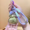 Llavero de Bolsita de la Suerte de Oro Puro 999 Estilo Dibujos Animados para Mujeres, Cadena para Teléfono Móvil, Colgante para Bolsos, Decoración de Coche