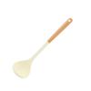 Herramientas de cocina con mango de madera colgante, pala de silicona, sartén antiadherente, pala multiusos para saltear, pala de silicona de grado alimenticio, cuchara para sopa