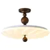 Lámpara de Techo Floral Vintage Estilo Francés, Estilo Crema Mediados de Siglo, Lámpara de Techo de Espectro Completo para Protección Ocular para Sala de Estar, Estudio y Dormitorio Principal