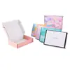 Cajas de Avión Coloridas al por Mayor en Stock, Cajas de Cartón Extra Resistente para Entrega Express, Cajas de Embalaje Cuadradas de Alta Gama Estilo Ins
