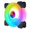 Suministro Directo de Fábrica Ventilador de Chasis 12cm Refrigeración de Chasis de Computadora de Escritorio Luz LED Emisora de Luz Ventilador RGB Ultra Silencioso