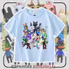 Camiseta de manga corta de verano para niños y niñas, ropa de verano, juego transfronterizo Roblox Animal Hospital, ropa de verano de manga corta para niños