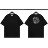 Camiseta Casual Solta de Manga Curta com Estampa de Bússola Cross-Border Stone 26 Verão Novo para Homens e Mulheres