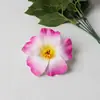 Em estoque novo cerca de 10cm simulação da flor rosa presilha de cabelo adorno de cabeça cor flor maiô viagem praia foto acessórios de cabelo