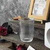 Copos de Café Atacado com Bordas Elevadas, Copos para Suco e Café Gelado Latte, Copos de Água Listrados para Restaurante