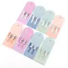 Tesoura de Unha de Aço Inoxidável Conjunto de 4 Peças Bolsa Dobrável Alicate de Manicure Cortador de Unha Tesoura de Unha Doméstica Ferramentas de Manicure