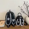 Mochila de Lunares Estilo Coreano con Orejas de Conejo, Nueva Mochila Bonita de Gran Capacidad para Viajes Diarios, Elegante Bolsa para Estudiante