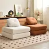 Sofá pequeño mochi moderno, sofá de un solo piso, sofá perezoso, sofá reclinable para espacios pequeños de sala de estar, sofá para parejas