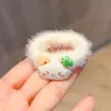 Versión Coreana de la Nueva Bolsa de Expresión de Felpa Amarillo Leche Diadema de Pelo de Gato Estilo Dulce Femenino Diadema de Goma Accesorio para el Cabello