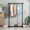 Secador de Ropa Plegable de Pie para Interiores con Barra Única, Colgador de Ropa para Dormitorio, Soporte Sencillo para Secar Ropa en Casa