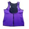Amazon Espartilho feminino fivela zíper neoprene suporte de peito suor violento terno de treino roupas cintura colete de ioga