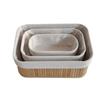Cesta de almacenamiento de bambú, cesta para guardar artículos diversos de escritorio, cesta para guardar cosméticos, cesta para guardar aperitivos, cesta para guardar artículos diversos de pasillo, caja de almacenamiento
