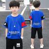 Ropa para niños, traje de verano para niños, novedad de 2024, conjunto de dos piezas estilo K de manga corta para niños medianos y grandes.