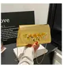 Bolso de Mano Personalizado con Patrón de Olas Transfronterizo para Mujer 2025 Nuevo Bolso de Hombro con Cadena Moda Cruzada Bolso Caja