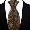 Corbata Nueva para Hombre 8cm Poliéster Seda Jacquard Corbata de Negocios Formal Corbata con Logo Personalizada Corbata Anudada a Mano para Hombre