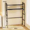 Prateleira Superior para Máquina de Lavar Roupa de Banheiro Prateleira para Vaso Sanitário Varanda Rack de Armazenamento para Tambor/Roda D'água Gabinete de Armazenamento