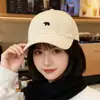 Gorra de Béisbol Bordada de Oso Polar de Alta Calidad para Mujer, Corona Profunda, Ala Ancha, Efecto Adelgazante del Rostro, Circunferencia de Cabeza Grande, Sombrero de Sol para Hombre