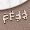 Acero Inoxidable Galvanizado Estilo Europeo y Americano 26 Letras Inglesas Etiqueta Colgante Pulsera Collar DIY Hecho a Mano Accesorios de Joyería