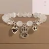 Temperamento trébol de tres hojas conejo dulce diseño nicho pulsera para novias